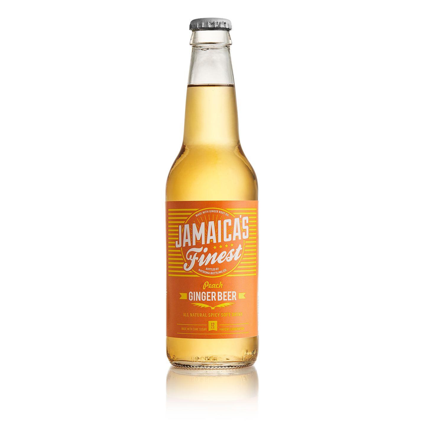 Red Ribbon Jamaica's Finest Peach Ginger Beer