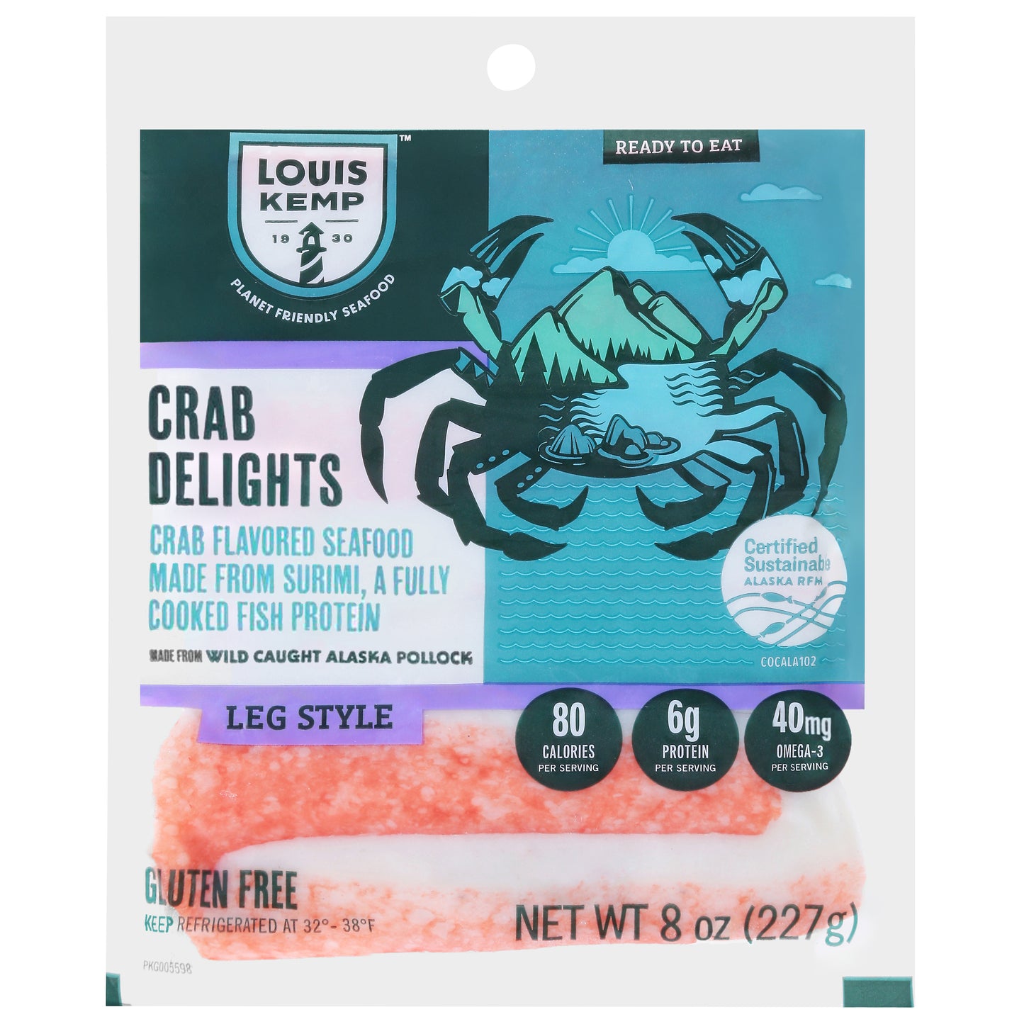 Louis Kemp Crab Delights Imitation Crab Leg Style