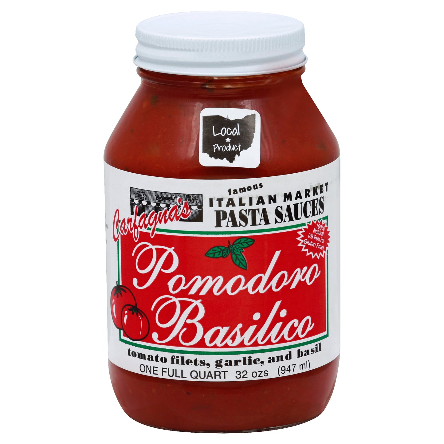 Carfagna's Pomodoro Basilico Sauce 32 oz.