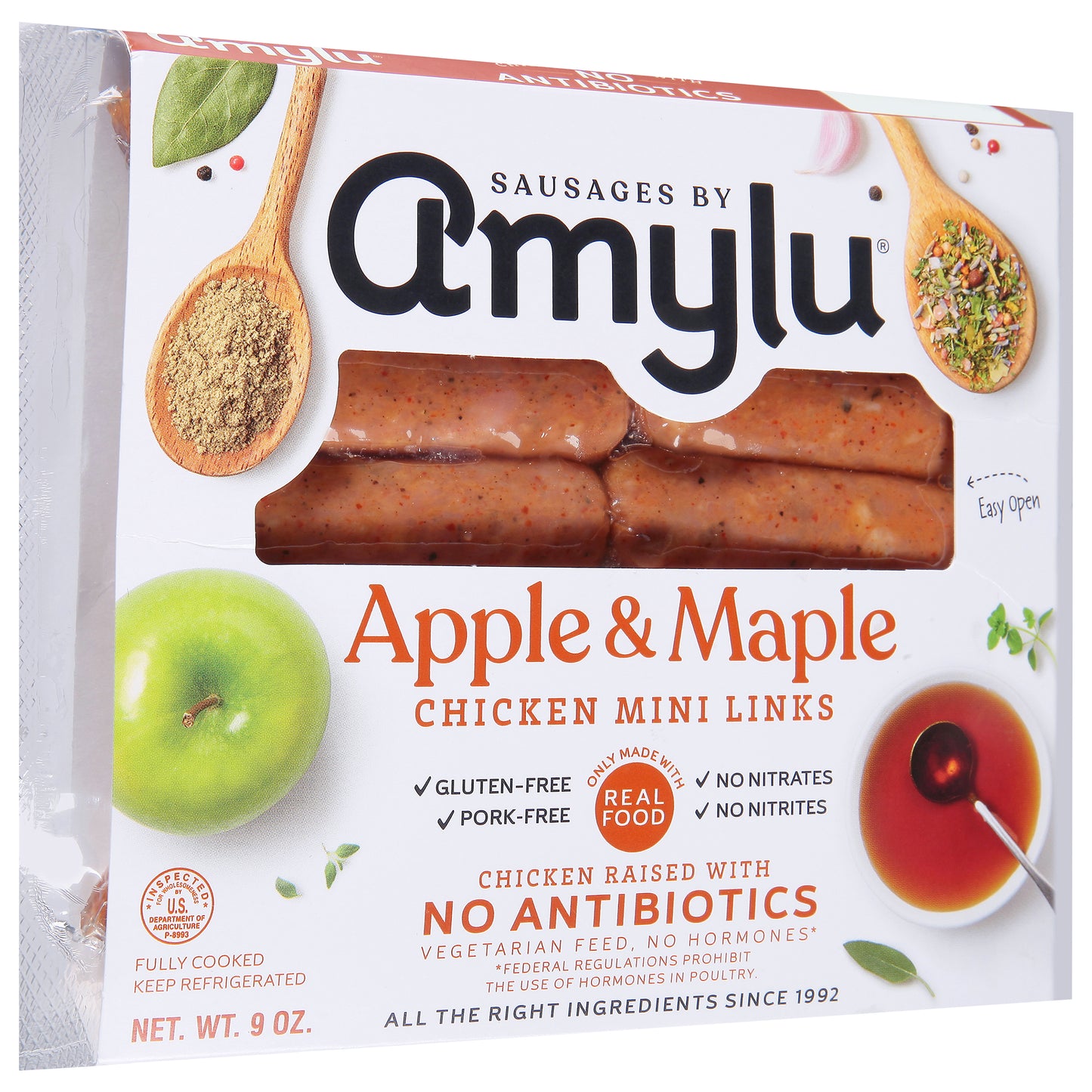 Sausages by Amylu Apple & Maple Chicken Mini Sausage Links
