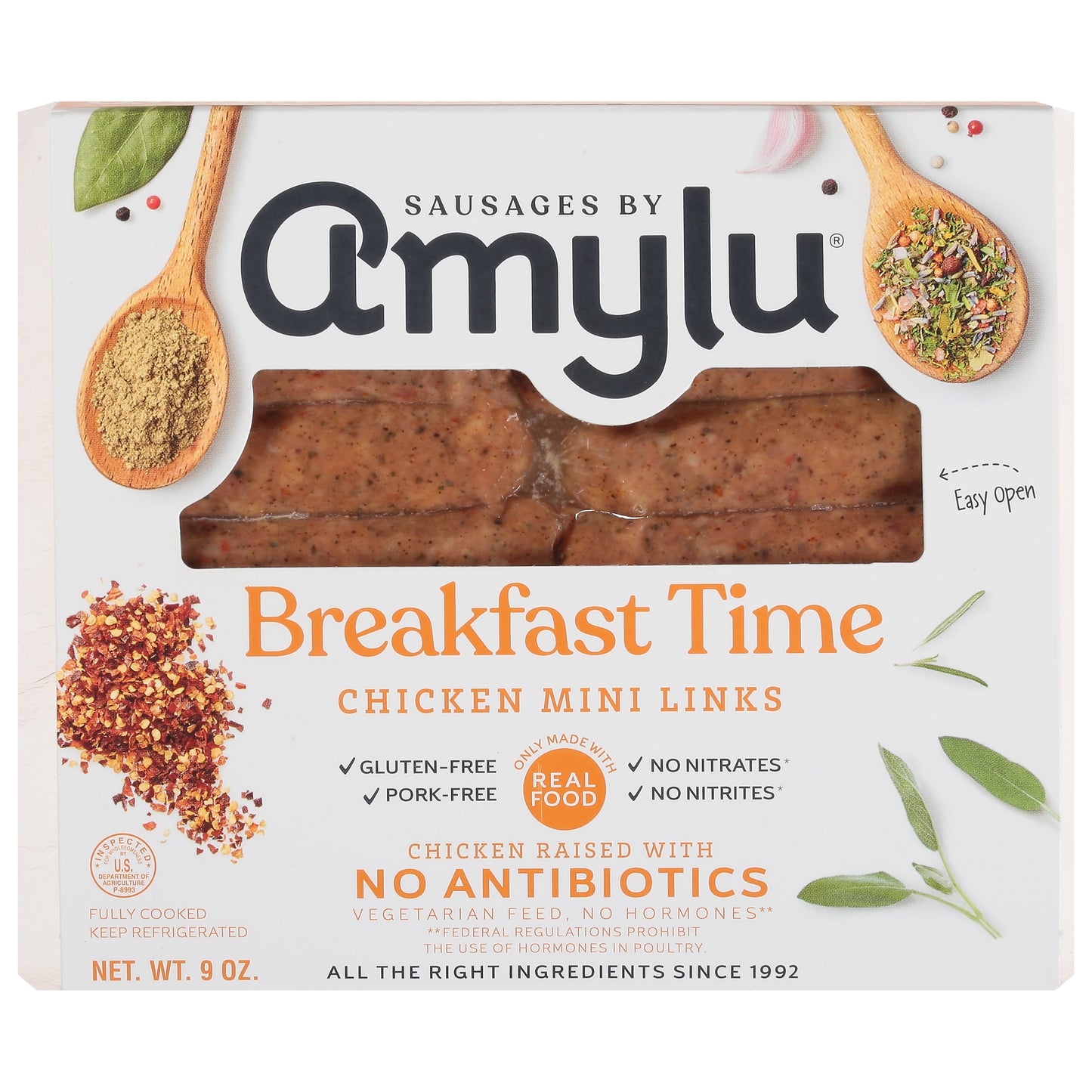 Sausages by Amylu Breakfast Time Chicken Mini Links