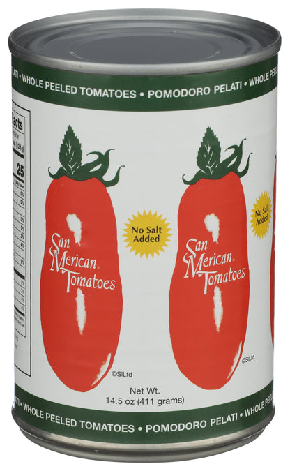San Merican Whole Tomatoes Peeled 14.5 oz