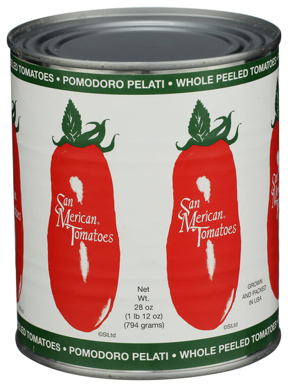 San Merican Whole Peeled Tomatoes 28 oz
