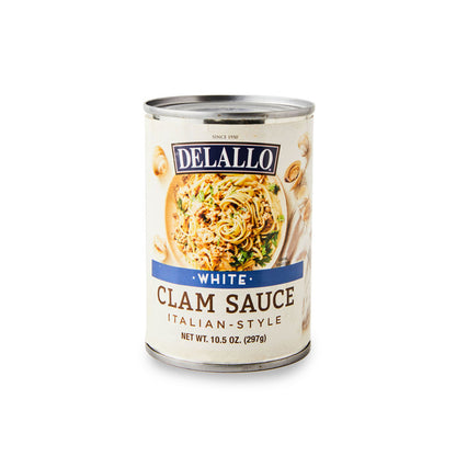 DeLallo Clam Sauce, White, Italian Style 10.5 Oz