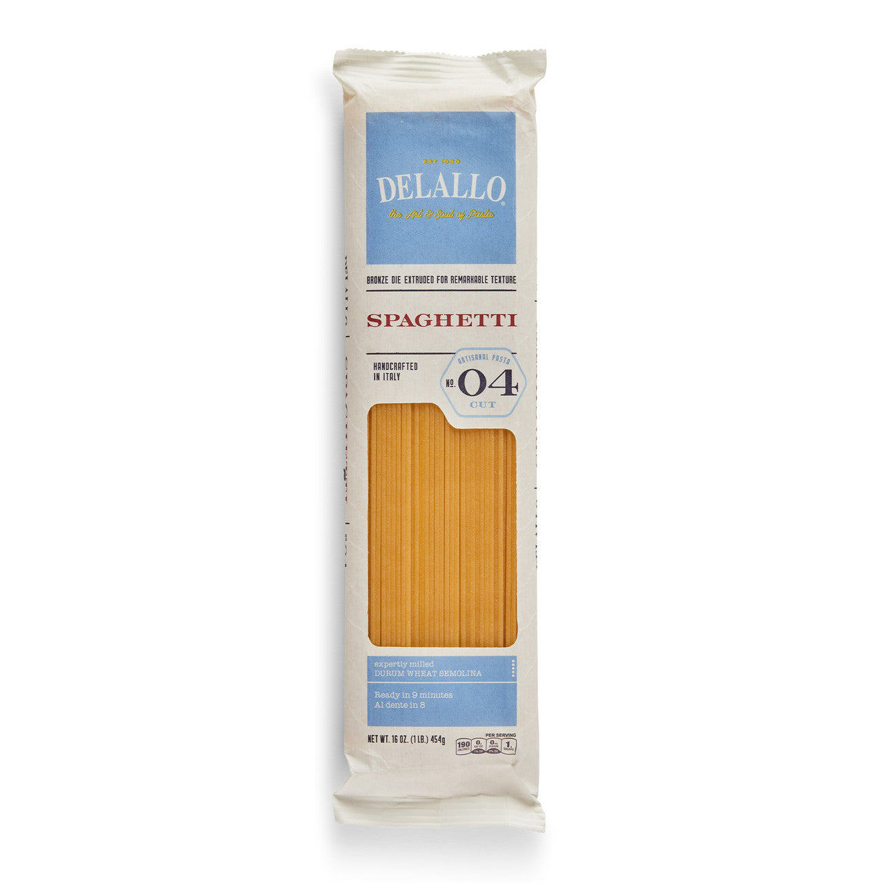 DeLallo Spaghetti Pasta Bag, 16 Oz