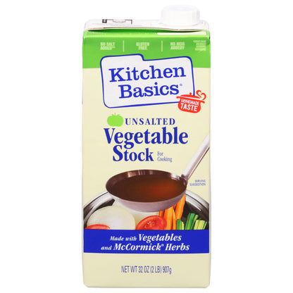 Kitchen Basics No Salt Added Vegetable Stock 32 oz., Carton