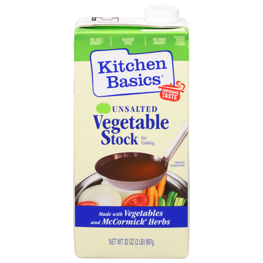 Kitchen Basics No Salt Added Vegetable Stock 32 oz., Carton