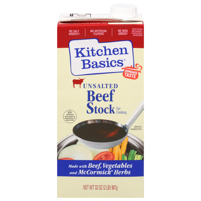 Kitchen Basics Unsalted Beef Stock 32 oz