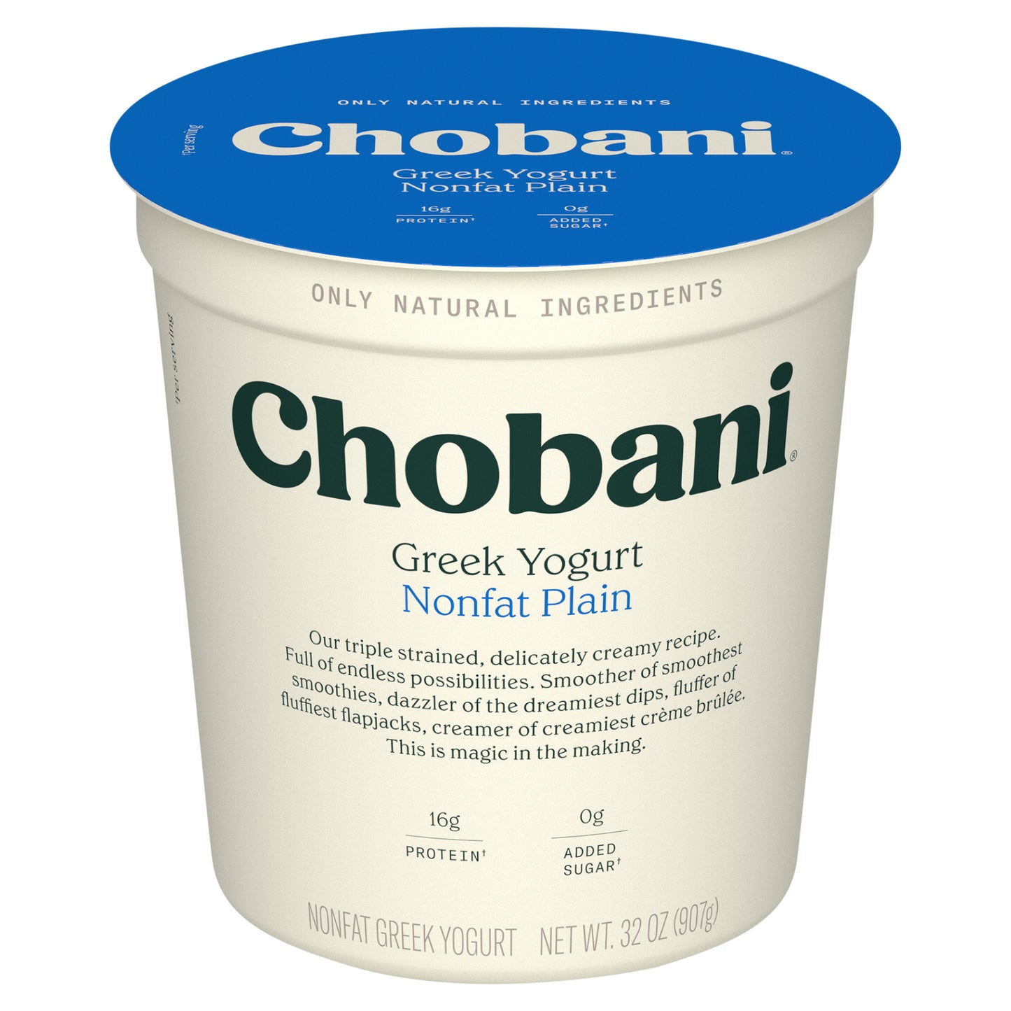 Chobani® Non-Fat Plain Greek Yogurt 32oz