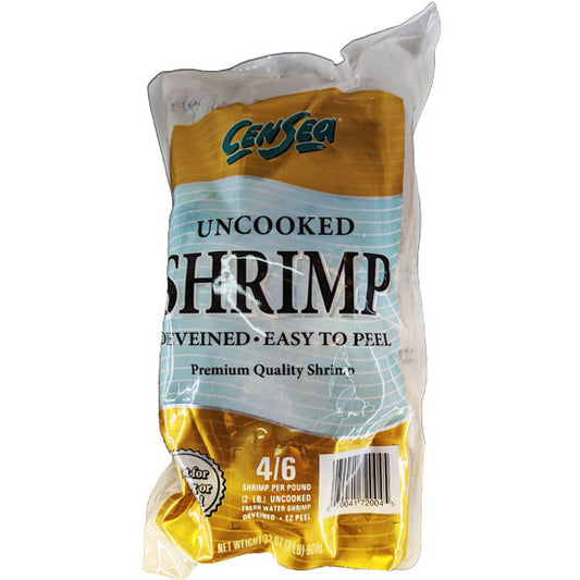 Cen Sea 4-6 ct. Uncooked Deveined EZ-Peel Shrimp