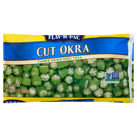 Flav-R-Pac Okra 12 oz - Cut