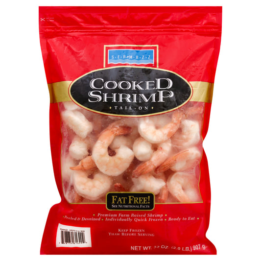 Sea Mazz 16-20 ct. Cooked Tail-On White Shrimp