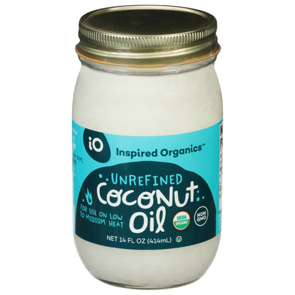 Inspired Organics Unrefined Coconut Oil 14 fl oz