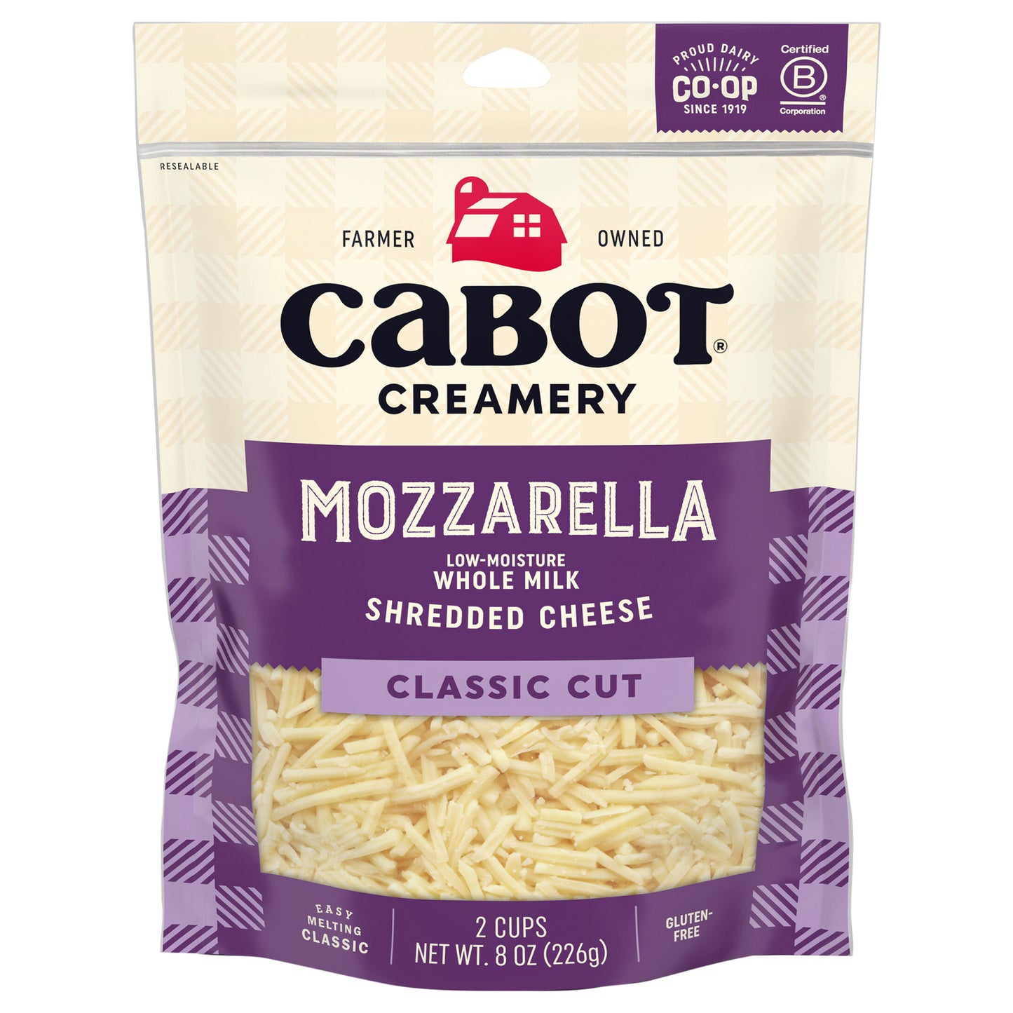 8 oz. WHOLE MILK MOZZARELLA SHREDDED